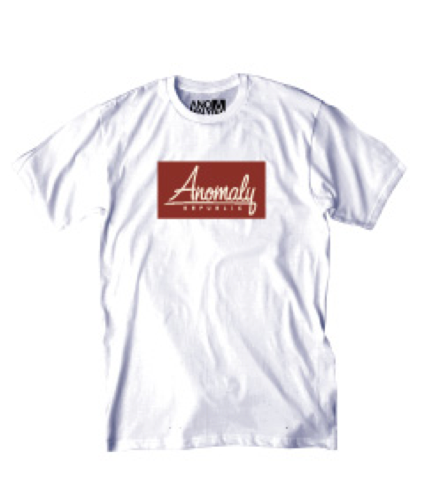 Anomaly Script White Tshirt